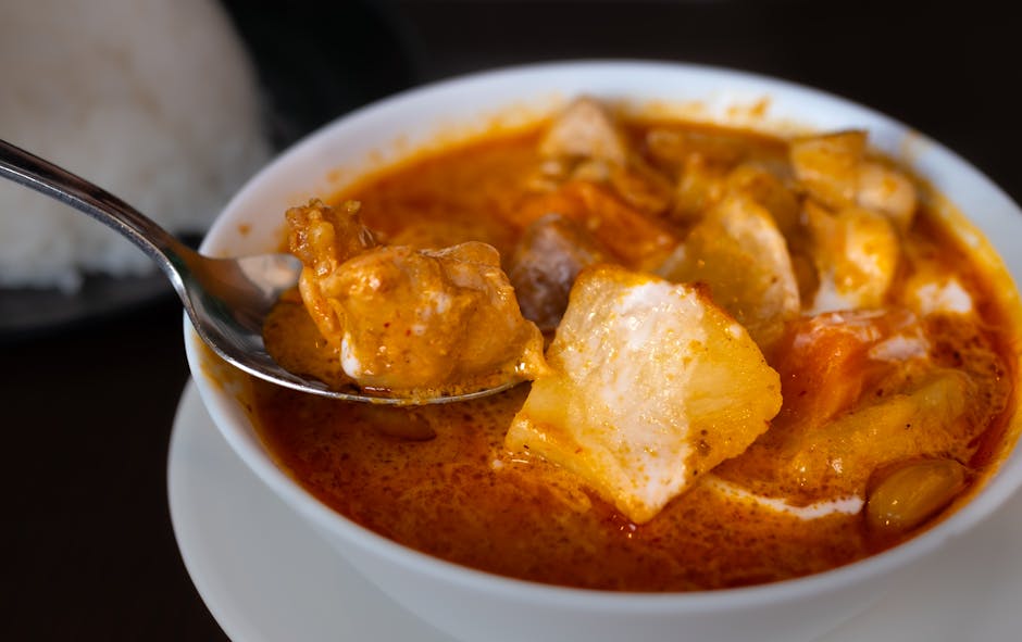 Enkel Panang-karri med kylling