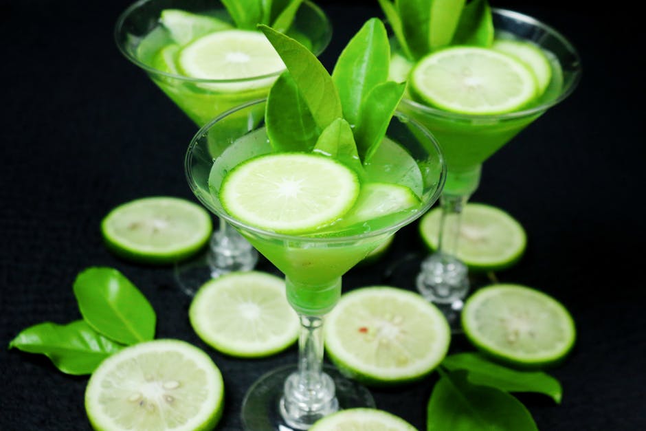 Frisk lime- og habaneroslushie