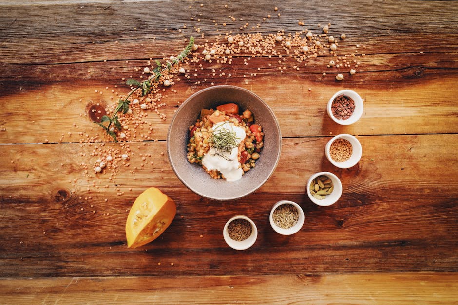 Sunn vegetarchili med gresskar og bønner