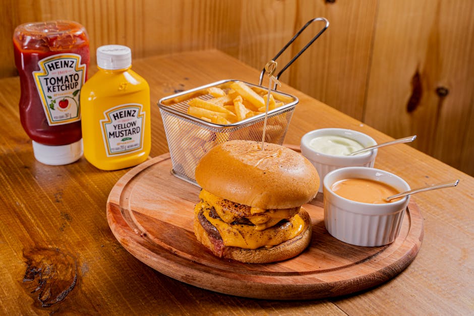 Saftige hamburgere med hjemmelaget ketchupsaus