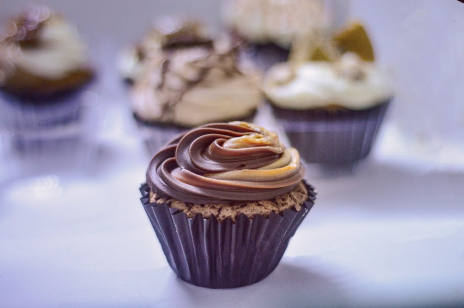 Sjokolademuffins med karamellglasur