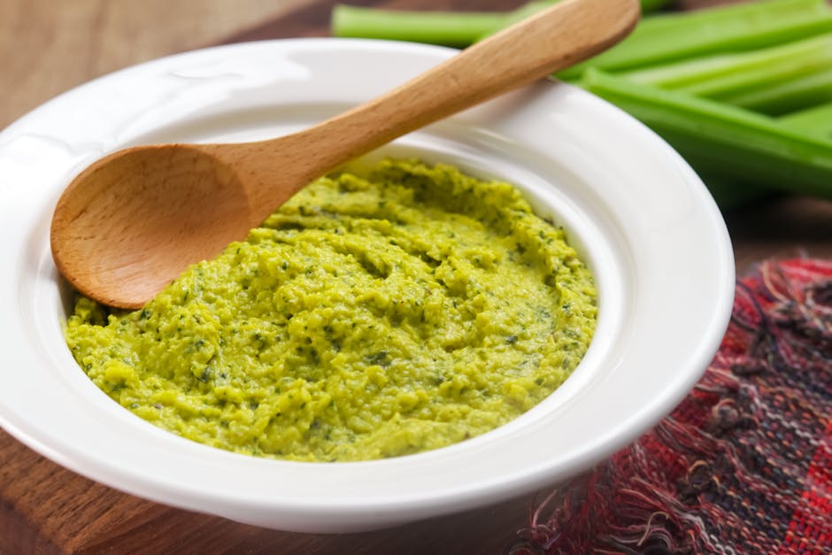 Frisk selleri- og korianderrøre