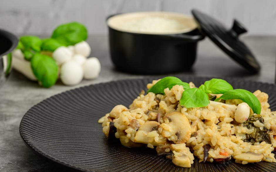 Kremet risotto med villsopp