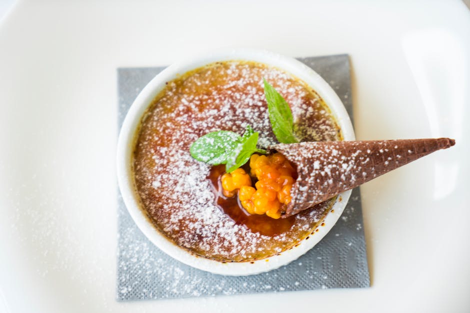 Fiken-, aprikos- og bringebærbrûlée
