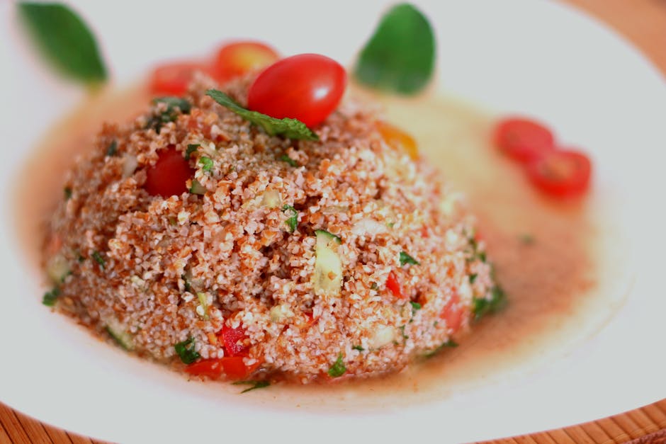 Brokkolirabi med bulgur og valnøtter