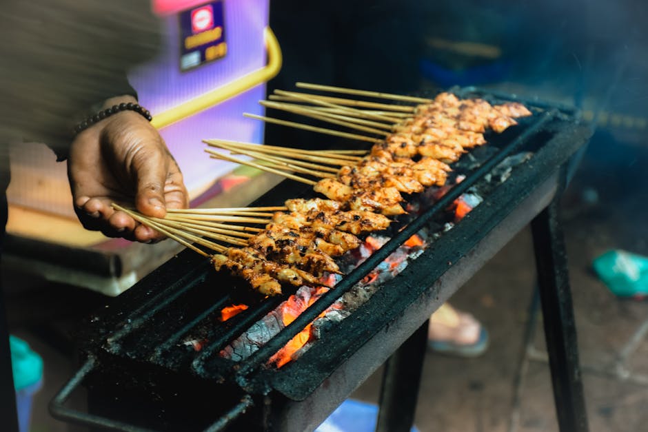 Havabbor satay med asparges