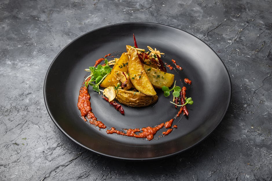 Gratinerte poteter med kokosmelk og chili