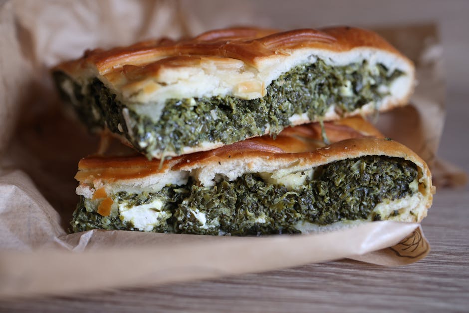 Gresk Spanakopita med Spinat og Engsyre