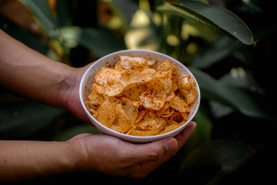 Sprø karripita-chips