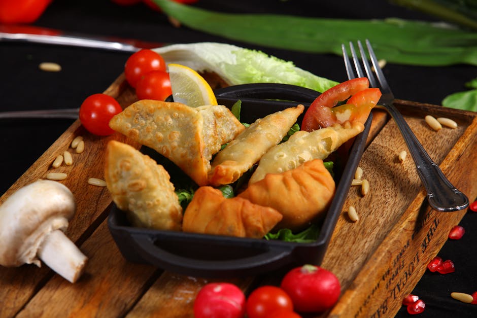 Mongolske stekte kjøttpaier (Huushuur)