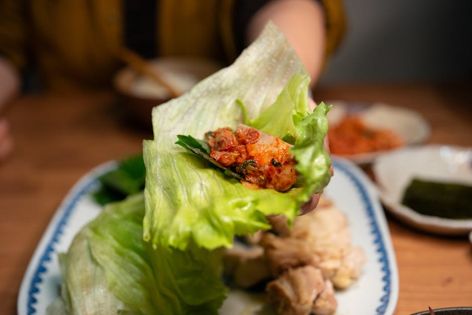 Salatkopper med asiatisk kyllingfyll