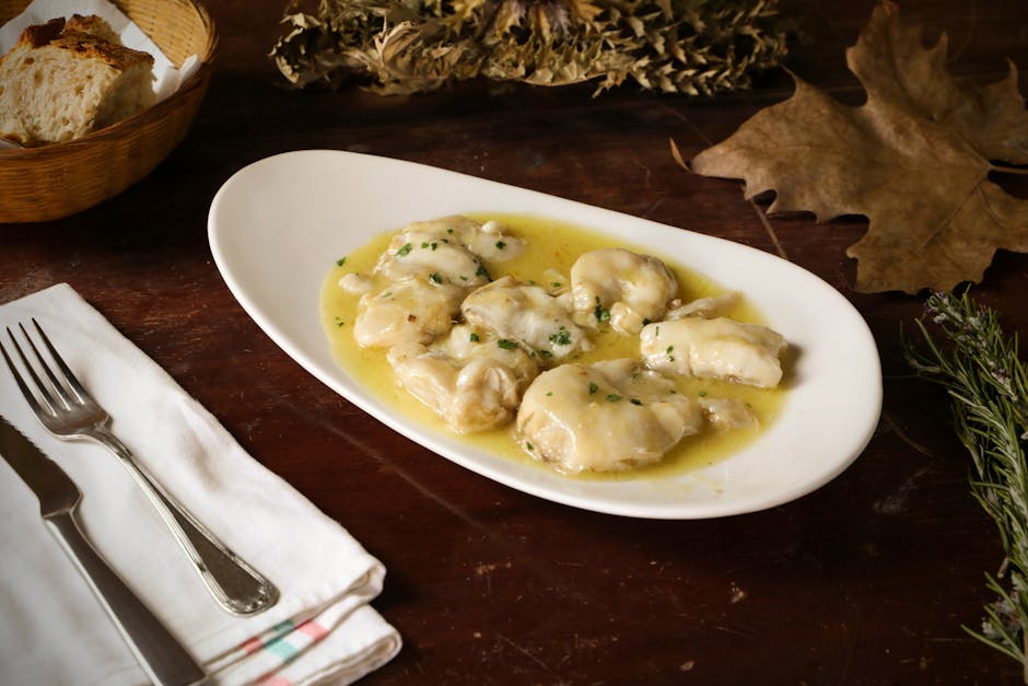 Beurre Blanc med kokte peanøtter