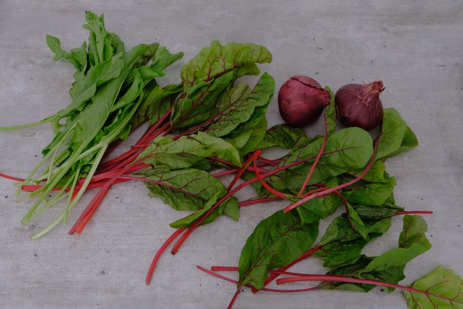 Sautert mangold og rødbeter med bacon