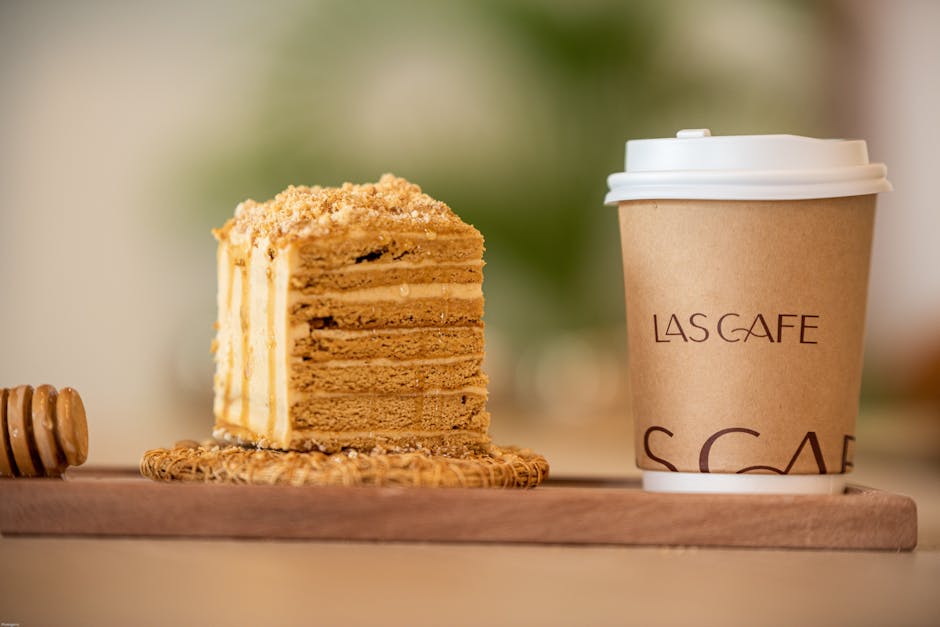 Saftig honningkake med kaffe og whisky