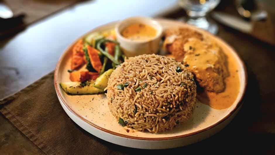 Te- og saltlakekylling med sprø fritert kylling og saus