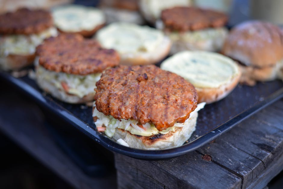 Grillede tunfiskburgere med hjemmelaget rémoulade