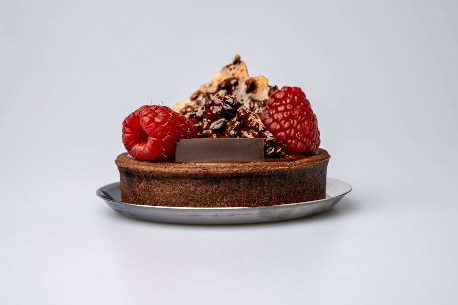 Nøtteterte med karamell og sjokolade