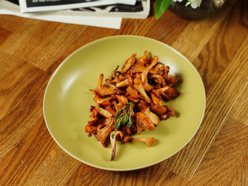 Sauterte ferske kantareller