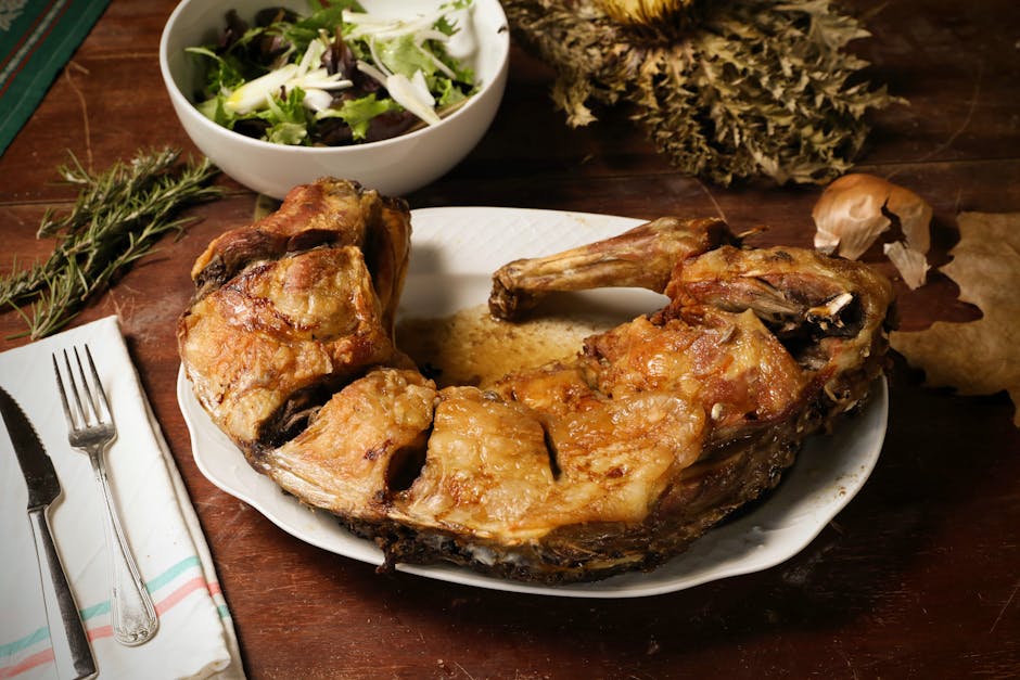 Lam med grillede artisjokker og flageoletbønner