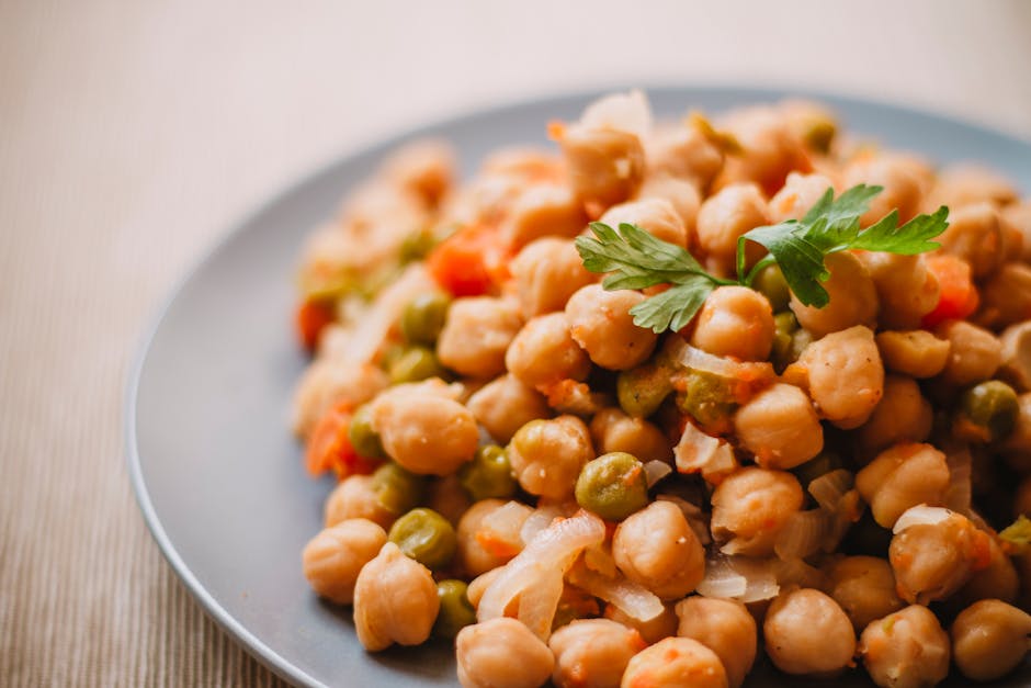 Krydret kikertersalat med sitron og persille
