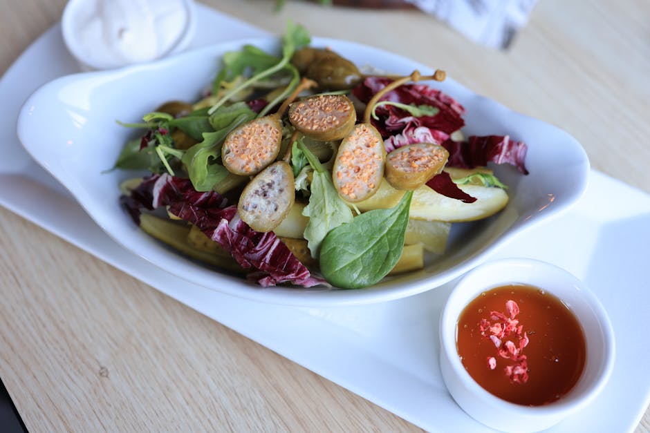 Radicchiosalat med persille og ansjossdressing