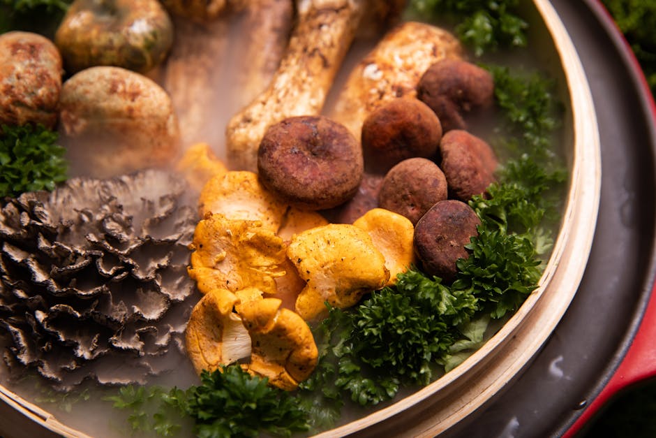 Vill sopp en papillote med urter