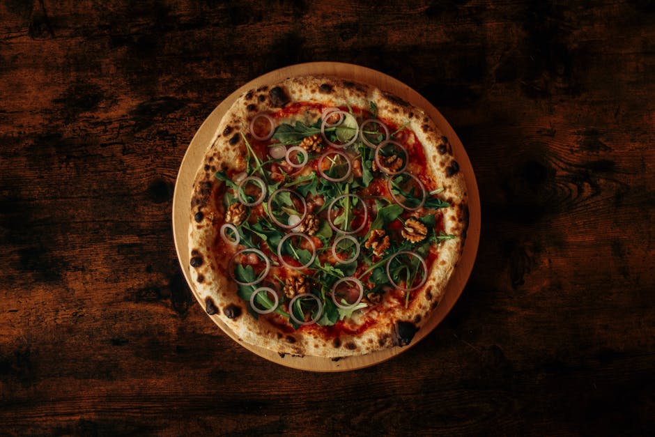 Gulrotpizza med fontinaost og rødløk