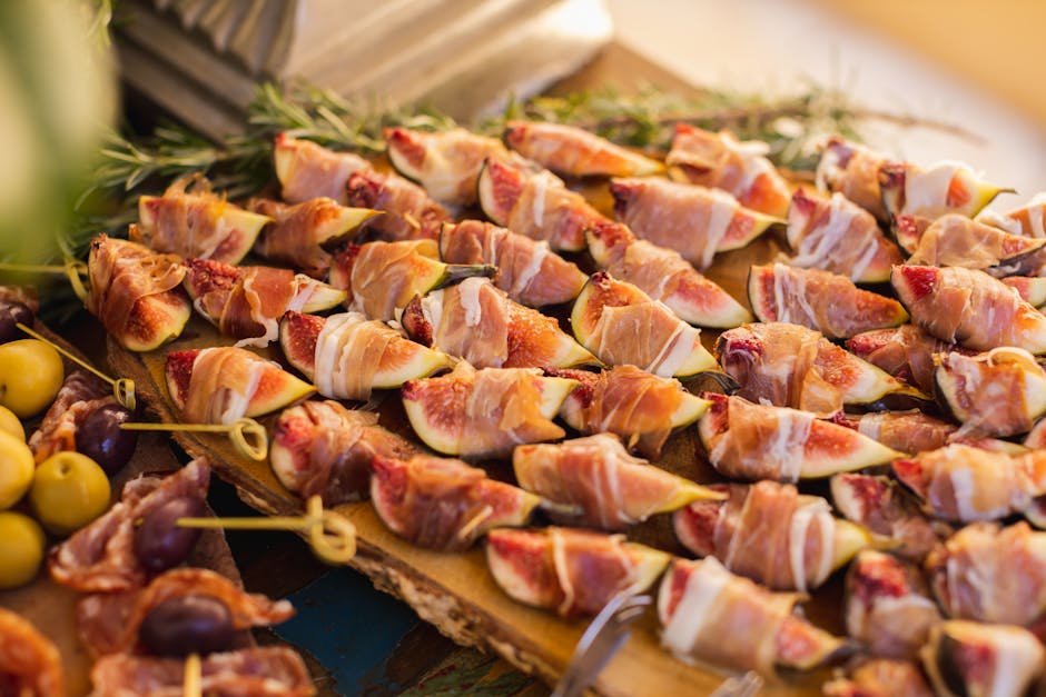 Dadler med geitost og prosciutto