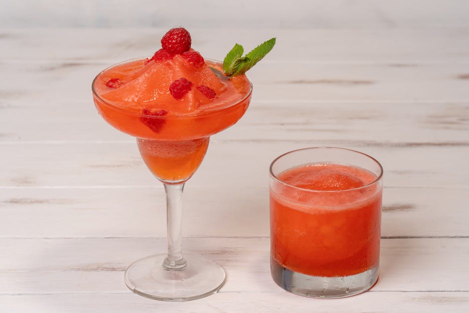 Jordbær- og granatepleslushie