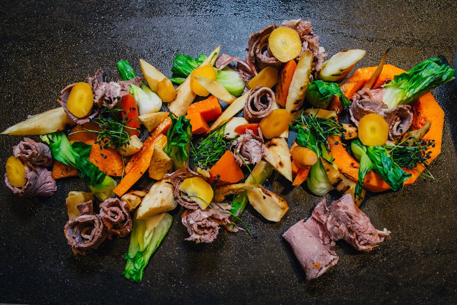 Honning- og eddikmarinert lammelår med fennikel og gulrøtter