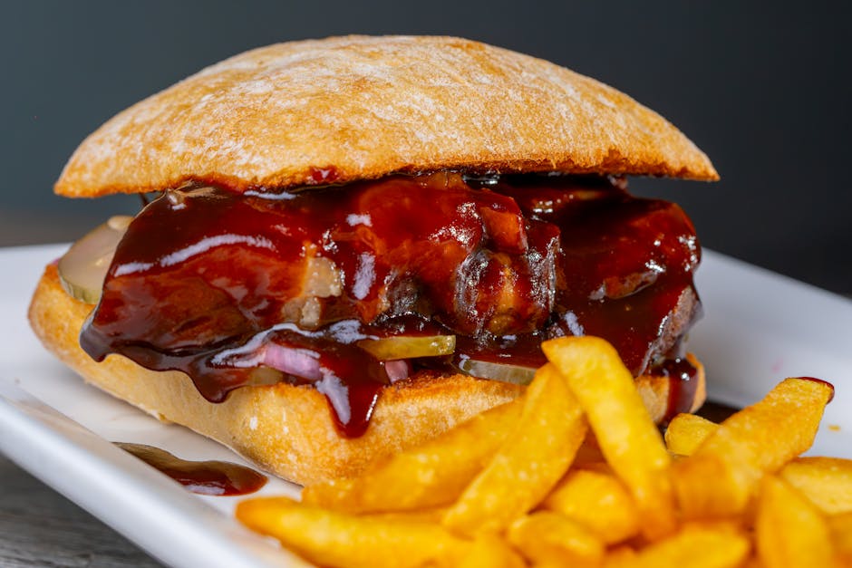 Hoisin-glasert kjøttbrødsmørbrød