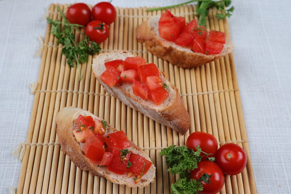 Bruschetta med stuede tomater