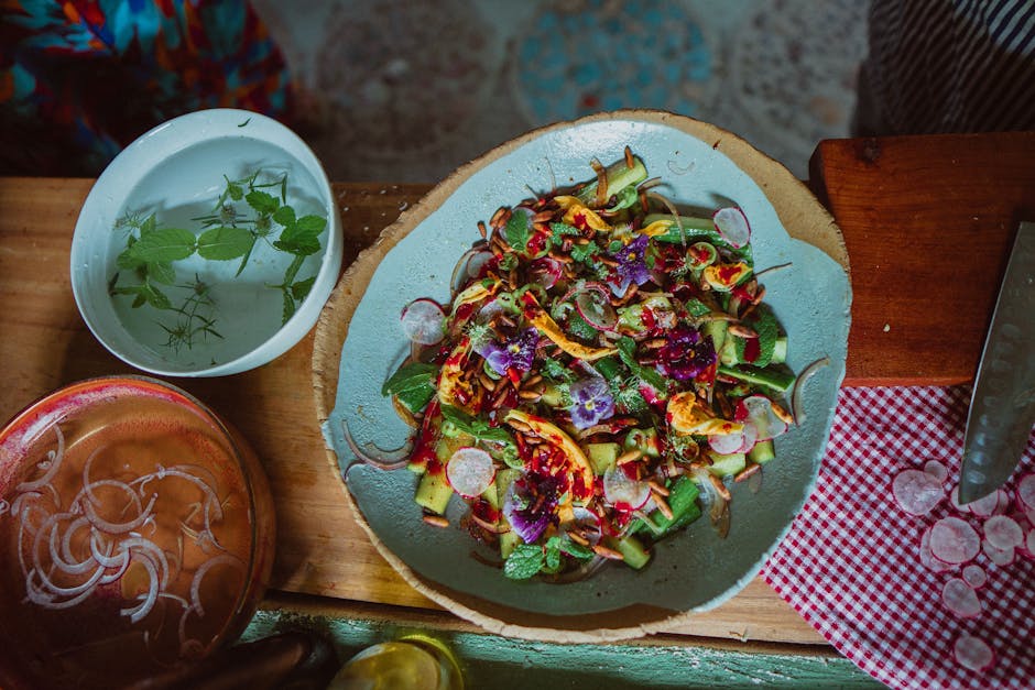 Stekte agurker med spisskummen og mynte