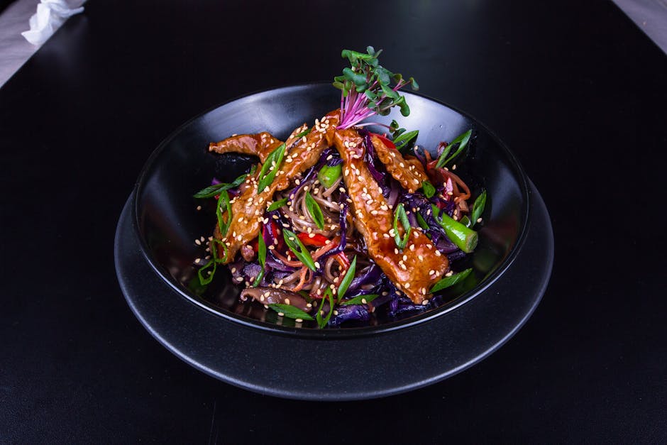 Sesamkylling og shiitake-wok