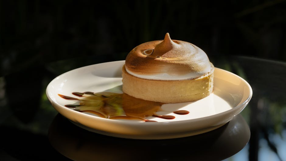 Sitron-soufflé-terter med sprø bunn