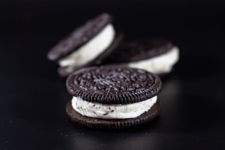 Mini sjokoladekjeks med kremfyll
