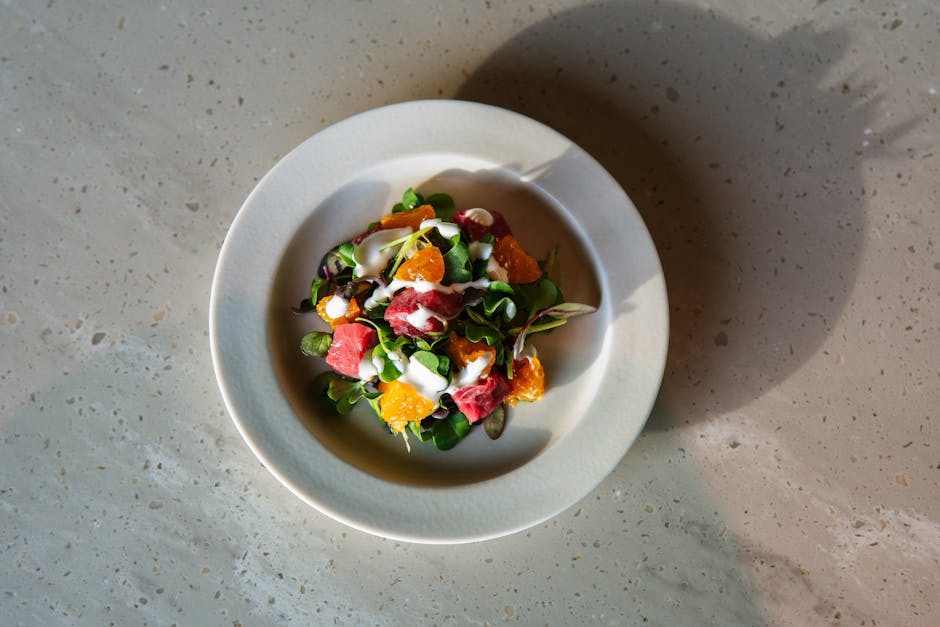 Appelsin- og endivesalat med lønnesirup-chipotle-vinaigrette