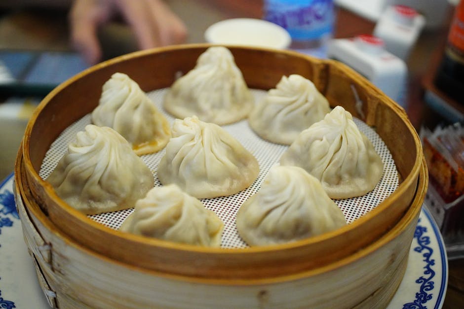 Shanghai fylte suppeboller med aspik