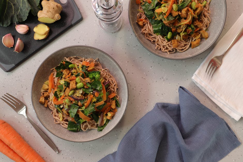 Soba med ristet sesamsaus