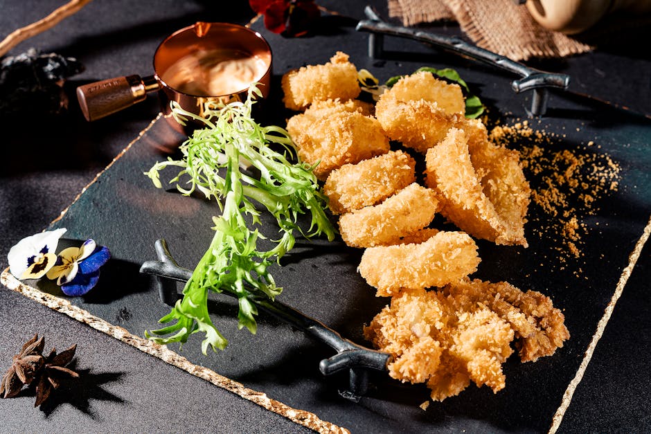 Bakt flyndre med panko og parmesan