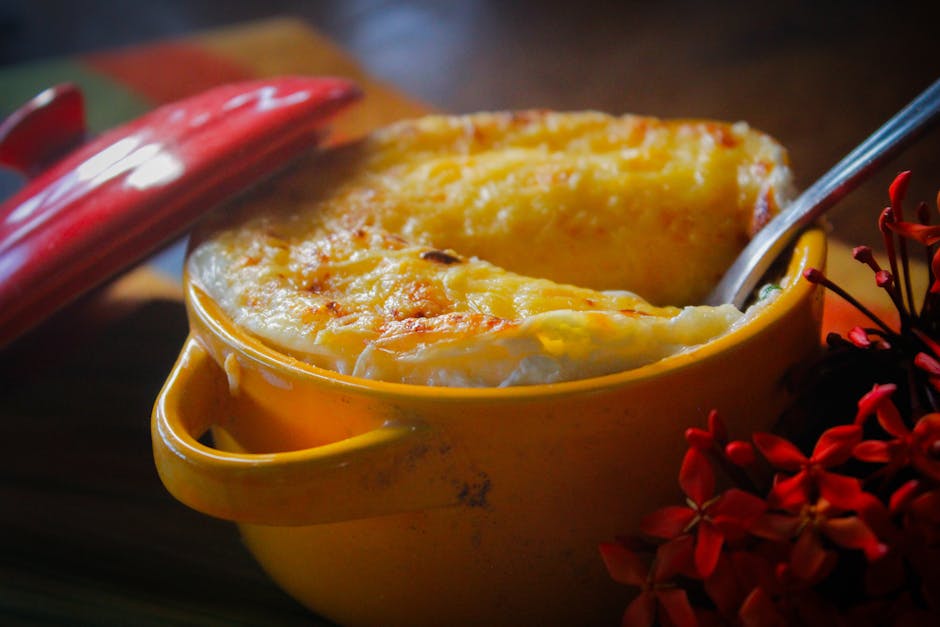 Kremet brokkoligrateng med smørkjeks