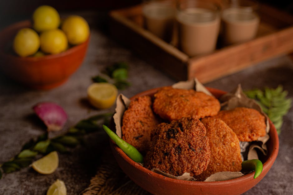 Sydindiske linsekaker med raita