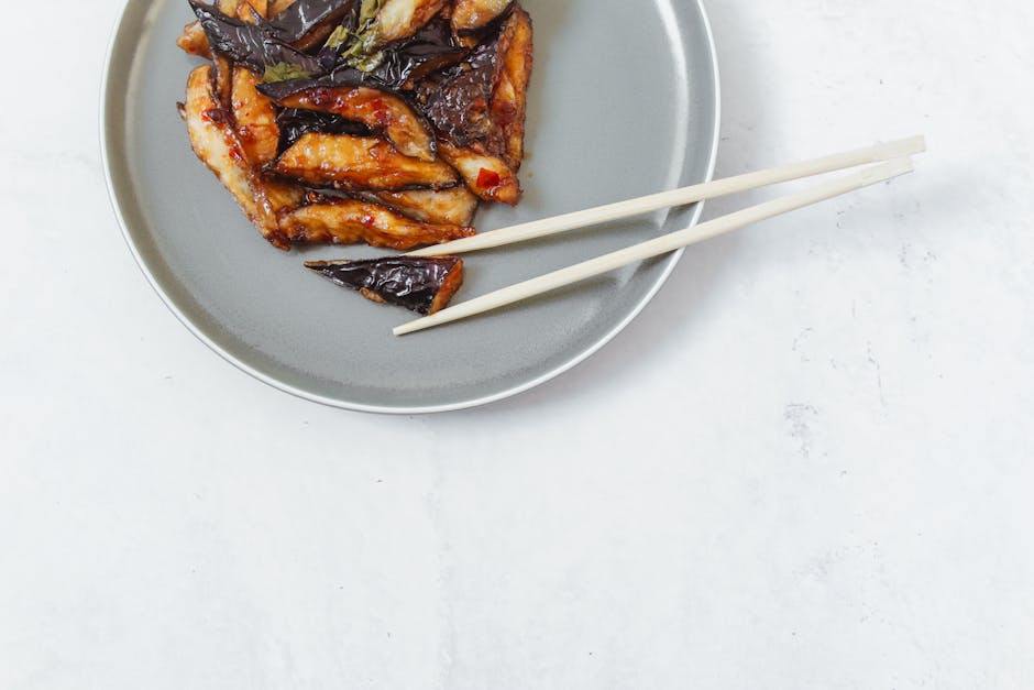 Sprøstekt aubergine med sitron