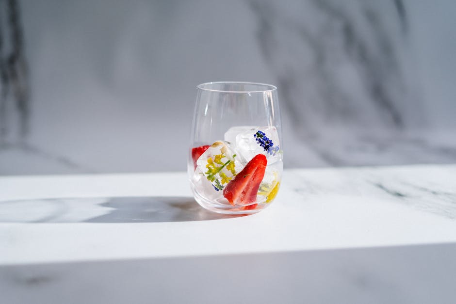 Jordbæriskuber med sitron