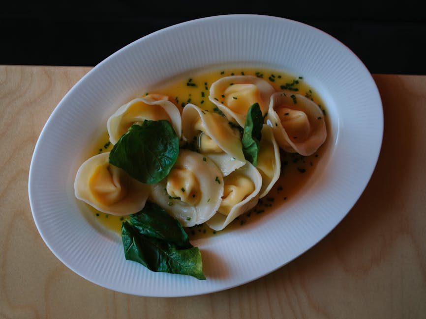 Agnolotti med kjøtt- og spinatfyll