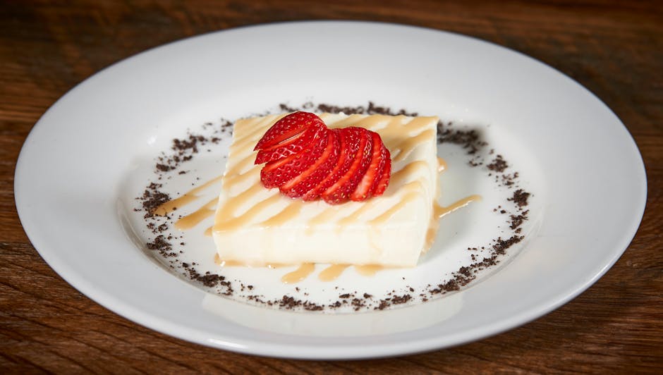 Panna cotta med brunt sukker, kanel og eplecidergelé