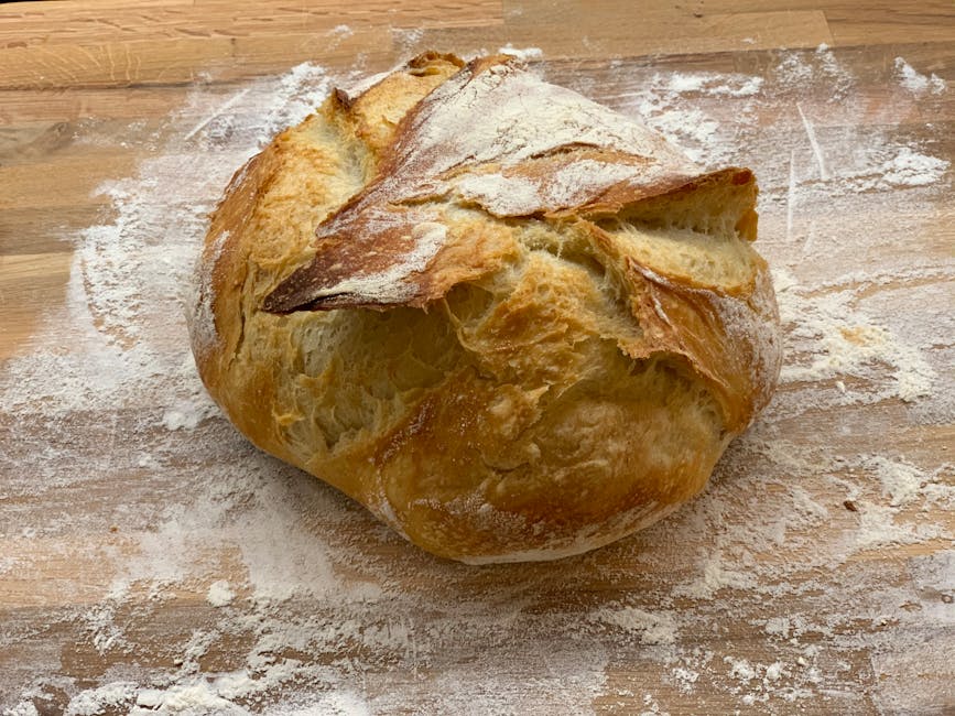Rustikt italiensk brød fra brødmaskin
