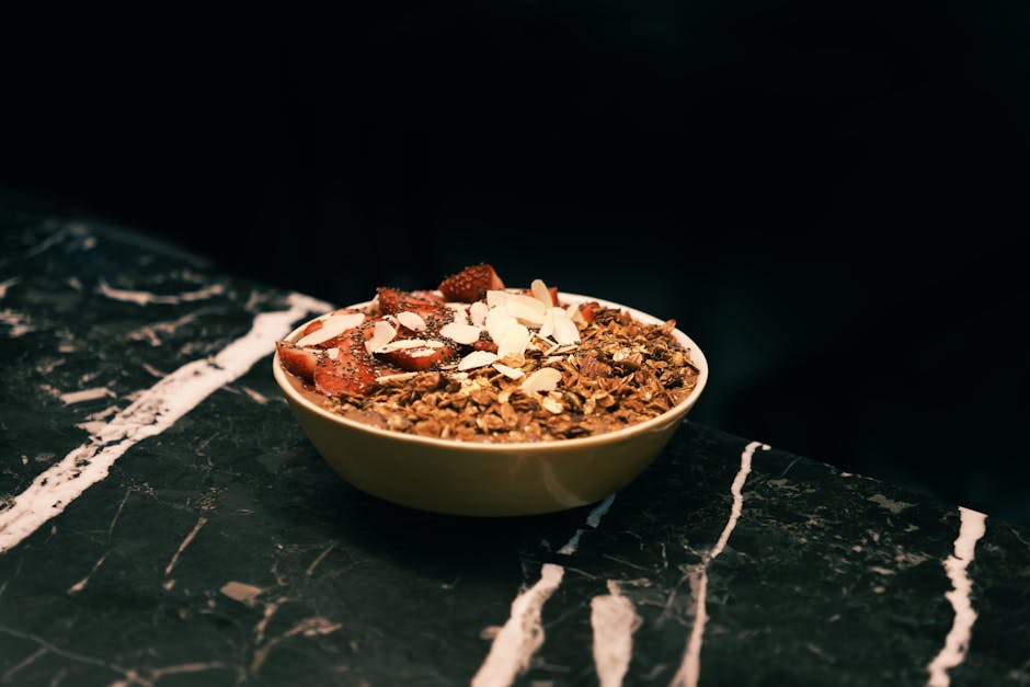 Hjemmelaget lønnesirup- og mandelgranola