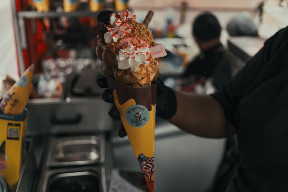 Karamellmacchiato-iskremkjeks