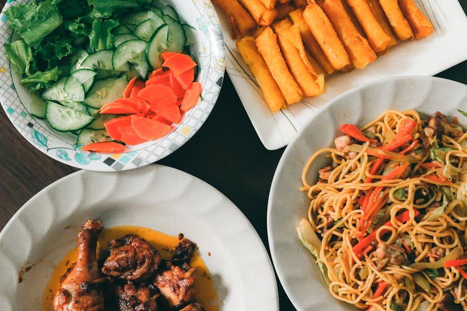 Sprø vårruller med kylling og brokkolirabe